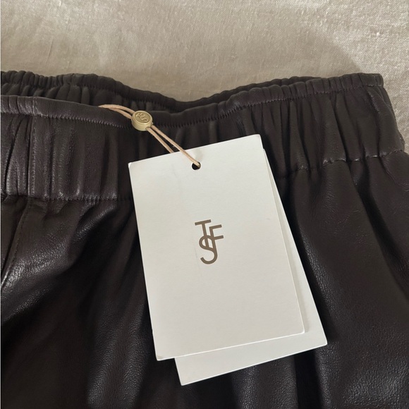 The Frankie Shop Kevin Leather Pants, Brown, NWT, Medium - Picture 13 of 16